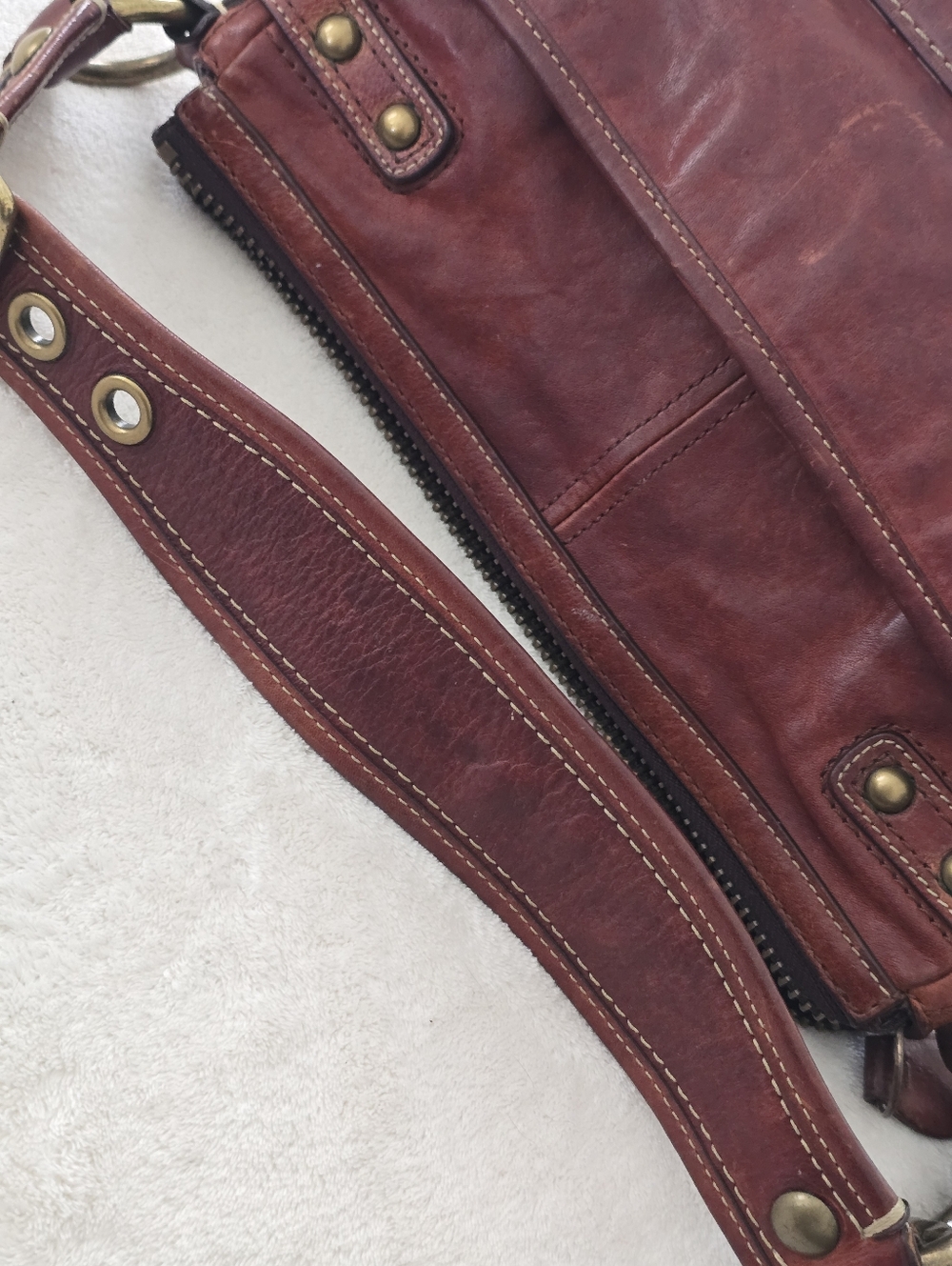 Vintage COACH Legacy 65th Turnlock Leather Shoulder Bag Brown 11127 Y2K - Picture 10 of 16